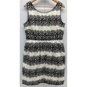 Kate Spade Womens Lola Dress Silk Blend Lined Size 10 Black White